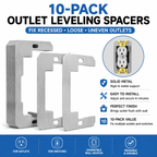🛠 Outlet Repair Spacers – Easy Fix for Loose, Crooked & Recessed Outlets