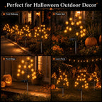🎃 Pumpkin Solar Stake Lights 4PCS – Halloween Outdoor Yard Decor