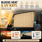 🚗 Magnetic Car Window Curtains – Privacy & UV Blocking Sun Shades
