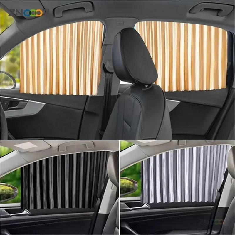 🚗 Magnetic Car Window Curtains – Privacy & UV Blocking Sun Shades