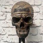 💀 Motorcycle Skull Helmet Holder – Garage Display Wall Mount