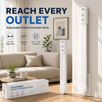 🔌 Adjustable Outlet Extender Stick – Reach Hidden Outlets Easily