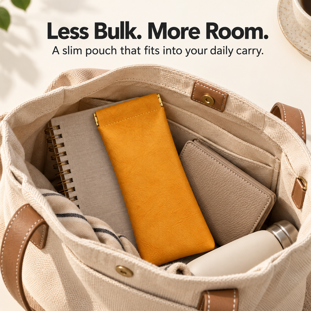 👓 Squeeze-Top Glasses Pouch – Soft, Slim & Ready to Go