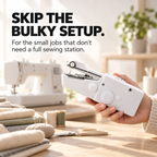 🧵 Handheld Mini Sewing Machine – Quick & Easy Fabric Repair Tool