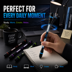 🌀 4-Pack Fidget Spinner Pens – Colorful Spin Toys & Smooth Writing Pens for Fun, Focus & Relaxation