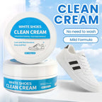 🔥 Limited-Time 49% OFF👟White Shoe Cleaning Cream | Waterless Stain Remover with Sponge