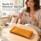 👓 Squeeze-Top Glasses Pouch – Soft, Slim & Ready to Go