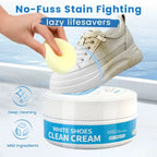 🔥 Limited-Time 49% OFF👟White Shoe Cleaning Cream | Waterless Stain Remover with Sponge