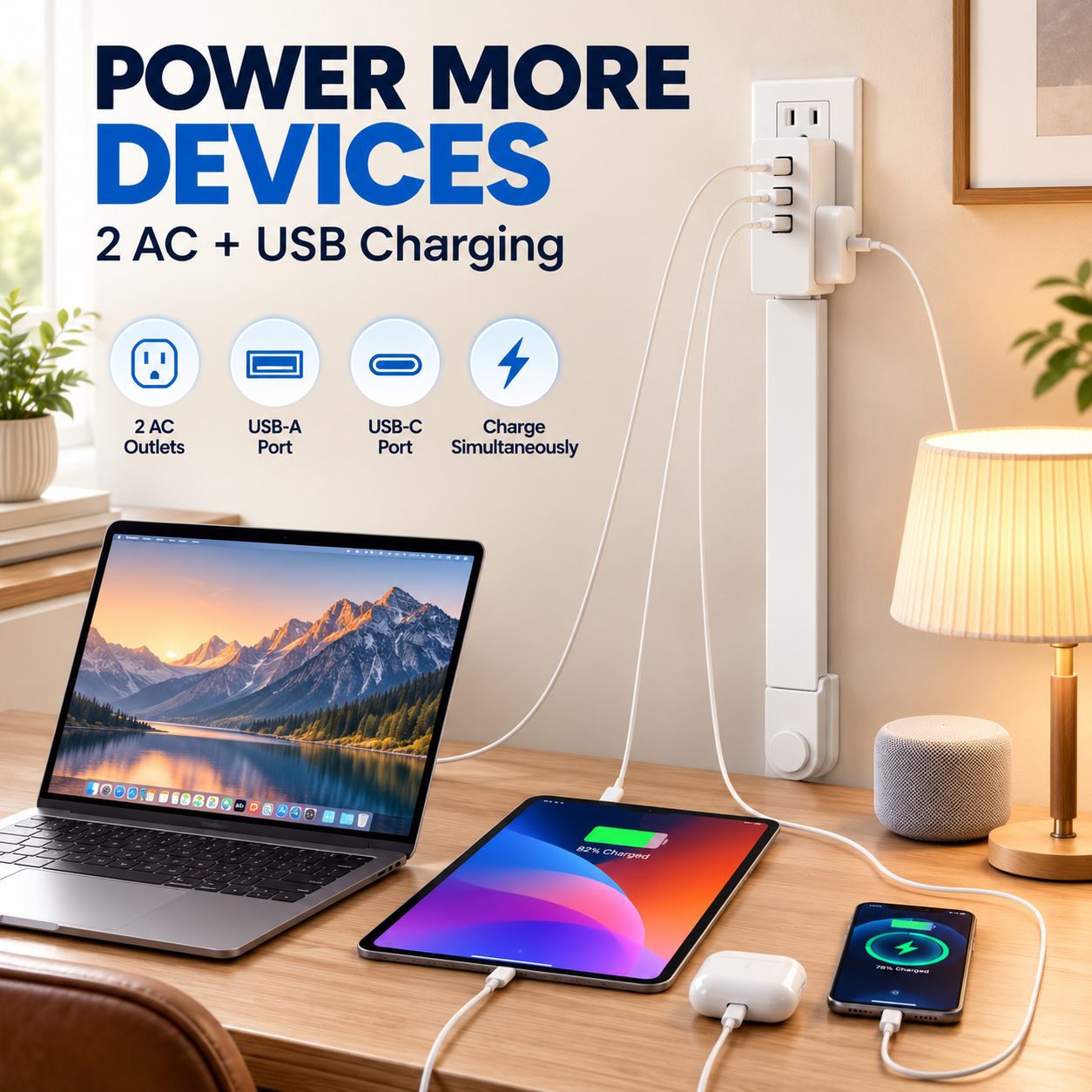 🔌 Adjustable Outlet Extender Stick – Reach Hidden Outlets Easily