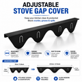 ✨ Adjustable Stove Gap Cover – Keep Crumbs & Grease Out