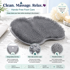 🦶 Silicone Foot Scrubber Mat – Clean & Massage Without Bending