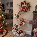 ✨ Christmas Wall Magic Lighted Decoration – Warm Glowing Holiday Wall Display