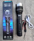 💎 50% Off! 💎 High-power flashlight: features an aluminum alloy heat-dissipating head and a telescopic zoom design for powerful, concentrated light; also functions as a power bank and includes a digital battery level display.