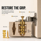 🔩 Door Hinge Thread Repair Kit – Fix Stripped Screw Holes & Loose Cabinet Hinges