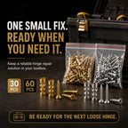 🔩 Door Hinge Thread Repair Kit – Fix Stripped Screw Holes & Loose Cabinet Hinges