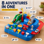 🚗 Kids Race Track Adventure Toy – Interactive STEM Learning Playset with 4 Cars, Screen-Free Puzzle Track for Toddlers & Preschool Kids