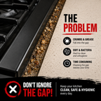✨ Adjustable Stove Gap Cover – Keep Crumbs & Grease Out
