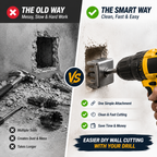 ⚡ 2 PCS Drill Wall Cutter Attachment – Turn Your Drill Into A Professional Wall Cutting Tool