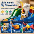 🚗 Kids Race Track Adventure Toy – Interactive STEM Learning Playset with 4 Cars, Screen-Free Puzzle Track for Toddlers & Preschool Kids