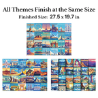 🧩 24-Day Jigsaw Puzzle Advent Calendar – 1000 Pieces, 24 Mini Packs