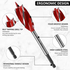 🔥 8-Piece Self-Tapping Wood Boring Drill Bit Set – Fast, Clean & Precise Drilling