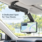 🚗 Adjustable Sun Visor Phone Holder – Clear Dashboard, Easy Navigation