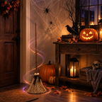 🧙‍♀️ The Broom That Moves by Itself – Spooky Halloween Decor