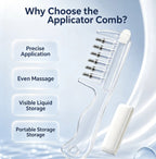 💧Refillable Scalp Oil Applicator Comb – Evenly applies serum to the roots.
