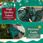Reusable Banister Garland Ties – No-Scratch Christmas Decor Straps
