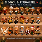 ⏳ Last Day 49% OFF –🐮24-Day Highland Cow Advent Calendar