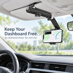 🚗 Adjustable Sun Visor Phone Holder – Clear Dashboard, Easy Navigation
