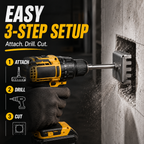 ⚡ 2 PCS Drill Wall Cutter Attachment – Turn Your Drill Into A Professional Wall Cutting Tool