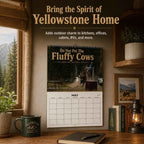 'Do Not Pet The Fluffy Cows' 🏞️ Bison Yellowstone National Park 2027 Wall Calendar