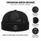 Men's 3-Pack Feather-Soft Blended Yarns Mesh Netting Beanies