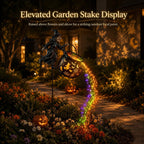 🎃 Flying Witch & Glowing Cauldron Garden Light – Magical Halloween Yard Display ✨