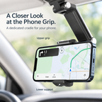 🚗 Adjustable Sun Visor Phone Holder – Clear Dashboard, Easy Navigation