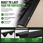 ✨ Adjustable Stove Gap Cover – Keep Crumbs & Grease Out