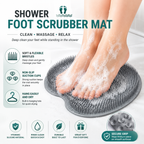 🦶 Silicone Foot Scrubber Mat – Clean & Massage Without Bending