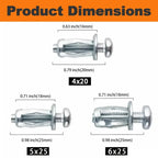 💥Huge Savings 49% OFF｜Carbon Steel Button Rivet Locking Nuts Set, M4/M5/M6 Assorted Sizes, Durable Hardware for Panel Fixing & Metal Repair