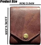 Vintage Handmade Leather Wallet With Pen Slot
