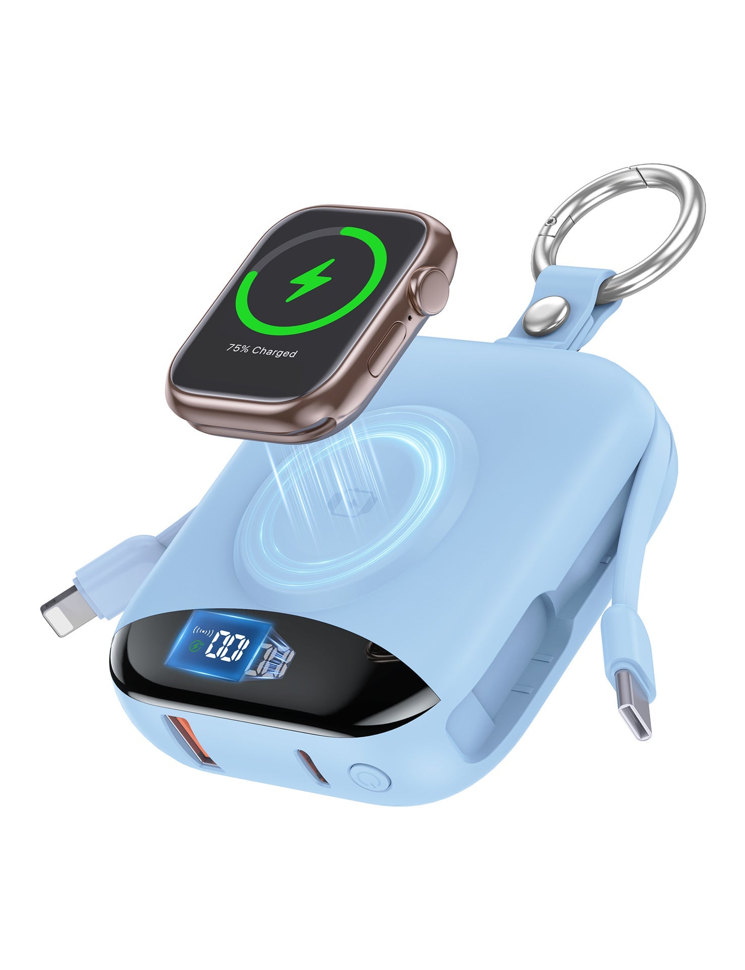 🔋 50% OFF | 10,000mAh 3-In-1 Magnetic Power Bank – Charge Phone, Watch & Earbuds Anywhere