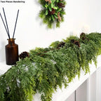 🎄Lush Artificial Cedar Garland 🔥Buy 2 Free Shipping