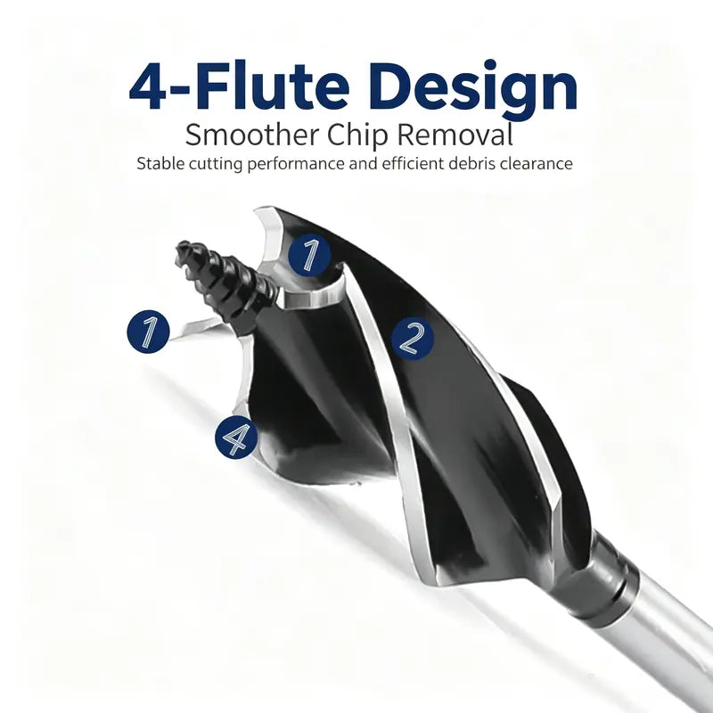 🔥 8-Piece Self-Tapping Wood Boring Drill Bit Set – Fast, Clean & Precise Drilling