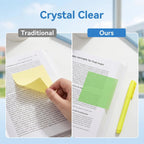 Transparent Pull-Out Glitter Sticky Notes