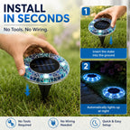 ☀️ SOLAR FAVORITE | Outdoor Mosaic Pathway Lights – Solar Powered LED Garden Decor with Automatic Night Glow