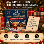 ⏳ Last Day 49% OFF –🐮24-Day Highland Cow Advent Calendar
