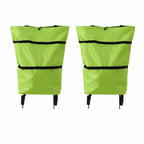 🔥 LAST DAY 50% OFF-🛒 Foldable 2-in-1 Rolling Shopping Cart Bag