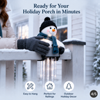 🔥 Today 49% OFF - WinterGlow Snowman Icicle Light Decor
