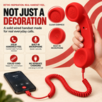 ☎️ Retro Wired Phone Handset for Smartphones