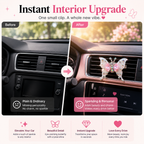 🦋 Crystal Butterfly Car Decor Clip – Add Sparkle to Every Drive ✨